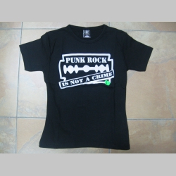Punk rock " žiletka " dámske čierne tričko 100%bavlna  